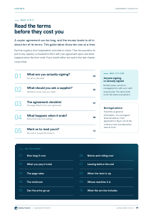 Page 2 of Sign With Your Eyes Open: The Copier Agreement Checklist
